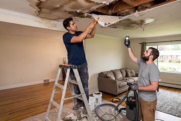Ceiling Water Damage Restoration Burleson