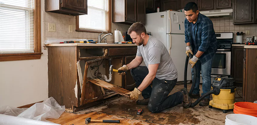 Repairing Water Damaged MDF Cabinets in Burleson